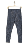 Z By Zella High Waist Side Pocket Daily Leggings In Blue Slate Lucretia Print
