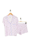 Nordstrom Rack Tranquility Shortie Pajamas In Purple Moss Jolene Floral