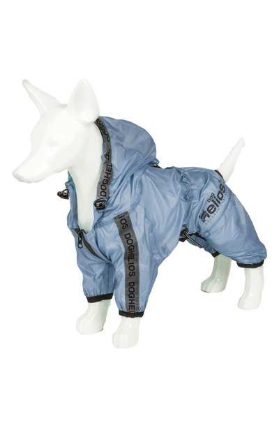 Pet Life Dog Helios 'torrential Shield' Waterproof Multi-adjustable Full Bodied Pet Dog Windbreaker Raincoat In Royal Blue