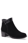 Aquadiva Chelsi Leather Boot In Black Suede