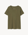 Nili Lotan Brady Tee In Uniform Green
