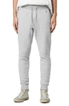 Allsaints Raven Slim Fit Sweatpants In Grey Marl