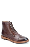 Warfield & Grand Ballast Cap Toe Lace-up Boot In Clove