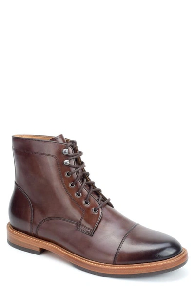 Warfield & Grand Ballast Cap Toe Lace-up Boot In Clove