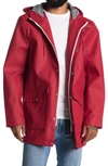 Levi's Rubberized Pu Parka In Red