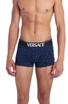 VERSACE LA GRECA MONOGRAM PRINT BOXER BRIEFS,10009571A01879