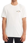 Billabong Arch Fill Graphic Tee In Off White