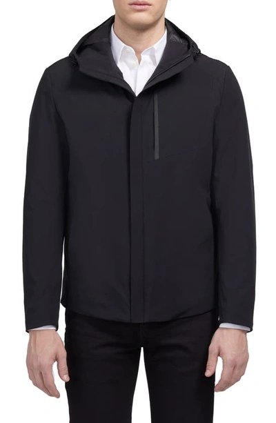 Cardinal Of Canada Mauro Lightweight Hooded Down Coat In Black