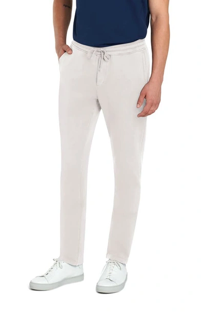 Bugatchi Comfort Drawstring Cotton Pants In Chalk