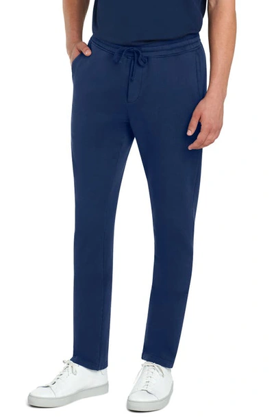Bugatchi Comfort Drawstring Cotton Trousers In Navy