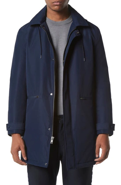 Marc New York Merrimack Water Resistant Jacket With Removable Hood In Ink