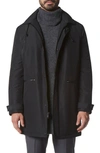 Marc New York Merrimack Water Resistant Jacket With Removable Hood In Black