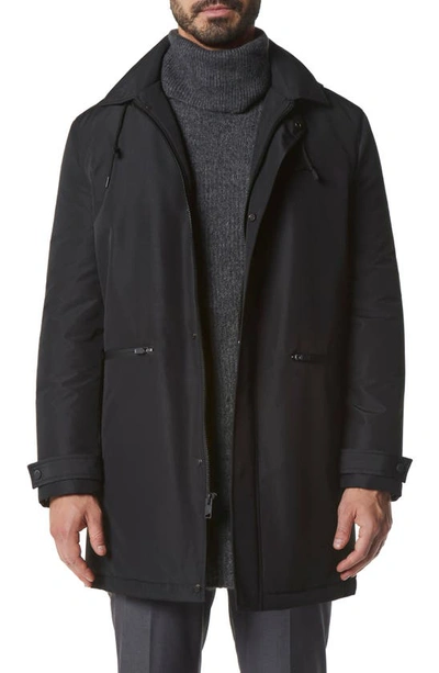 Marc New York Merrimack Water Resistant Jacket With Removable Hood In Black