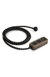 Shinola 2 Port & Dual Usb Power Supply Extension Cord In Bronze