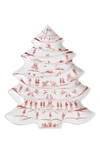 Juliska Country Estate Winter Frolic Ruby Tree Platter 12 Days Of Christmas In Red