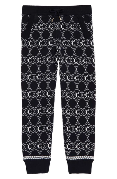 Chloé Girls Navy Kids Monogram Jacquard Jogging Bottoms 4-14 Years 8 Years