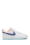 Nike Kids' Court Borough Low 2 Sneaker In White/ Purple