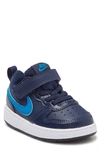 Nike Kids' Court Borough Low 2 Sneaker In 403 Mnnavy/impblu