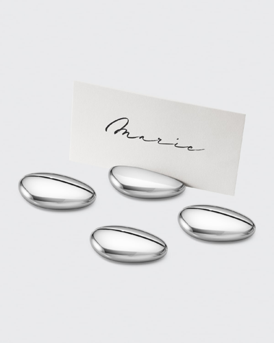 Georg Jensen Sky Place Card Holder (set Of 4) In Silver