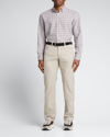 Brioni Men's Cotton-stretch 5-pocket Pants In Beige