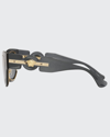 Versace Medusa Metal Cat-eye Sunglasses In Trans Gr