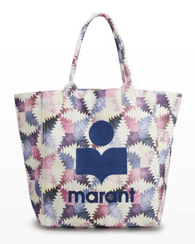 Isabel Marant Yenky Patchwork-print Canvas Tote Bag In 40pk Pink