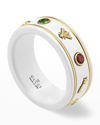 Gucci 18kt Yellow Gold Icon Gemstone Ring In Yg