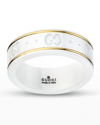 GUCCI ICON THIN BAND RING IN WHITE,PROD246350289