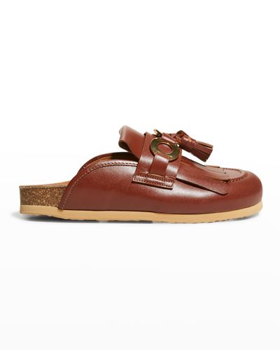 See By Chloé Lyvi Leather Mules In Brown