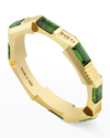 GUCCI LINK TO LOVE 3MM GREEN RING,PROD246350107