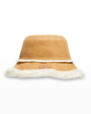 Ugg Women's Sheepskin Bucket Hat In Neutral