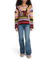 Chloé Striped Macramé Cashmere And Wool-blend Hoodie In Multicolor 5