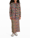 Chloé Oversized Striped Cashmere And Wool-blend Cardigan In Multicolor 1