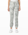 Hudson Tie Dye Cotton French Terry Joggers In Monument Ice Dye