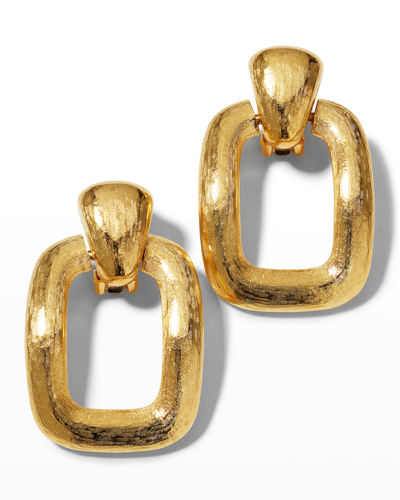 Ben-amun Gold Rectangular Drop Earrings