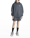 BALENCIAGA CAMPAIGN LOGO OVERSIZED HOODIE,PROD247450015