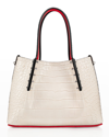 CHRISTIAN LOUBOUTIN CABAROCK MINI CROC-EMBOSSED TOTE BAG,PROD244300192