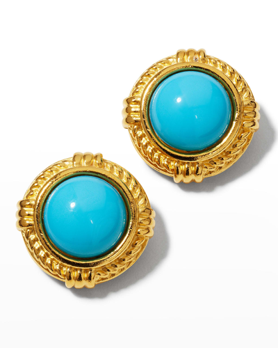 Ben-amun Turquoise Sphere Stud Earrings