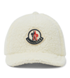 MONCLER FAUX SHEARLING BASEBALL CAP,P00590027