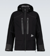 And Wander Pertex Shield Rain Jacket In Black