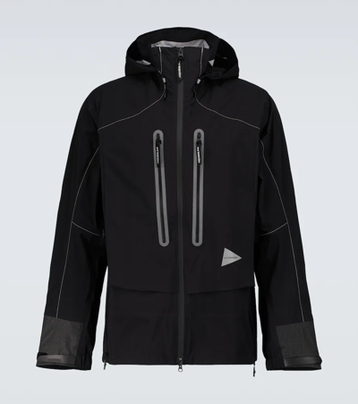 And Wander Nylon Zip Jacket With Double Pockets In Black