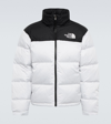 The North Face 1996 Retro Nuptse Quilted Two-tone Ripstop And Shell Down Jacket In Tnf White