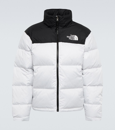 The North Face 1996 Retro Nuptse Quilted Two-tone Ripstop And Shell Down Jacket In White