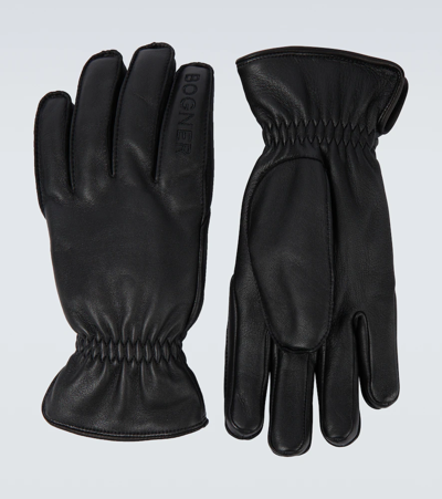 Bogner Giovanni Leather Gloves In Black