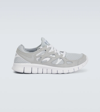 Nike Free Run 2 Sneakers In Wolf Grey/pure Platinum-white