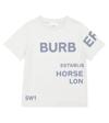 BURBERRY HORSEFERRY LOGO棉质T恤,P00632996