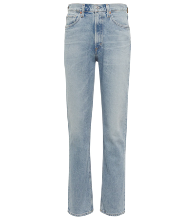 Citizens Of Humanity Daphne High-rise Straight Jeans In Multi