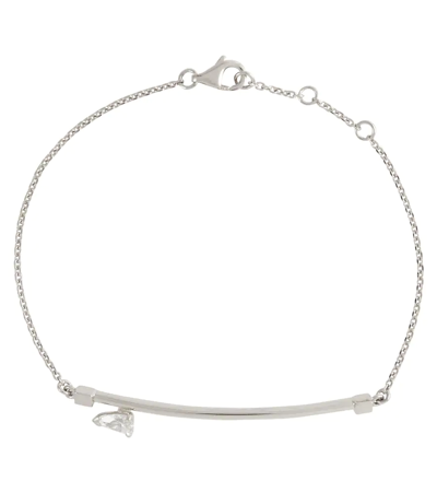 Repossi Serti Sur Vide 18kt White Gold Bracelet With Diamond