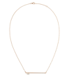 Repossi Serti Sur Vide 18kt Rose Gold Necklace With Diamond In Pink Gold