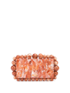 Cult Gaia Eos Pearly Acrylic Clutch Bag In Chili